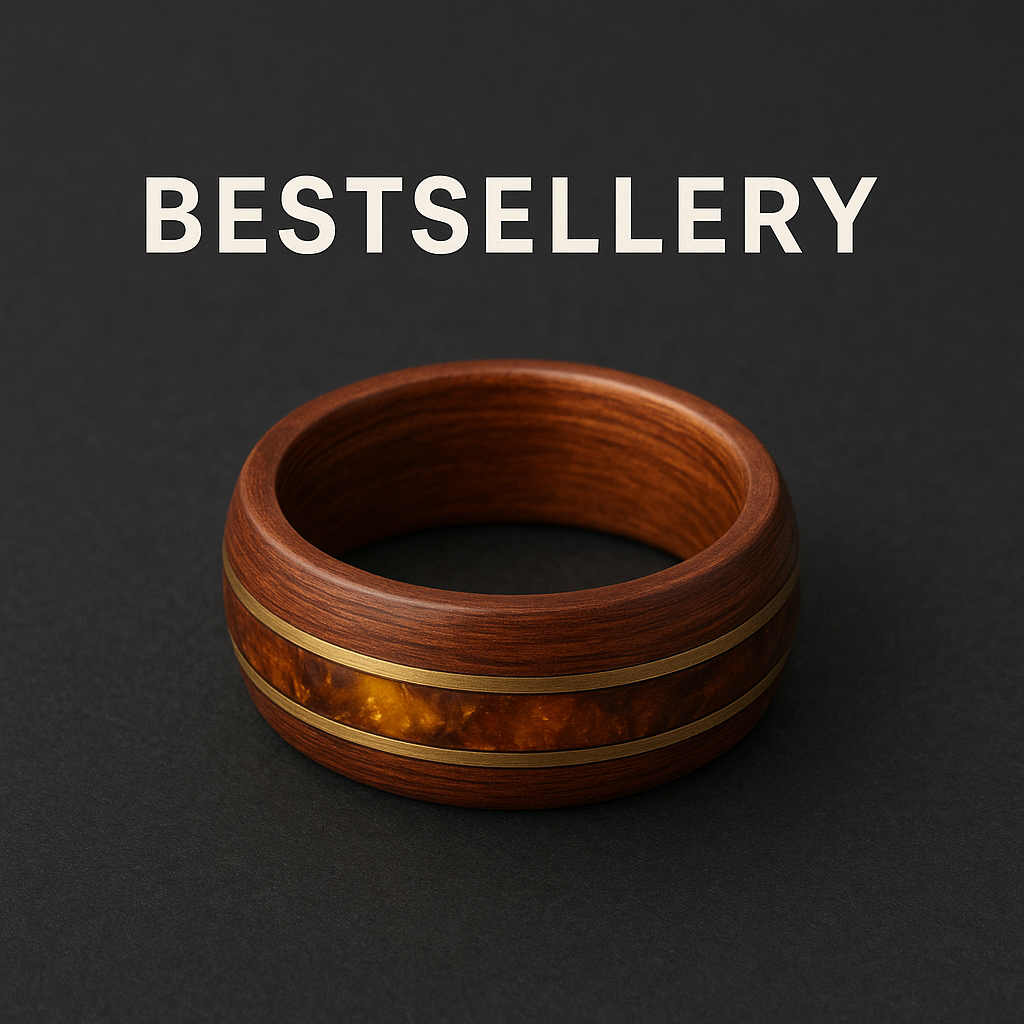 Bestsellerowe Drewniane Pierścionki